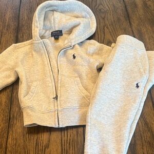 Polo by Ralph Lauren Light Gray Fleece Hoodie